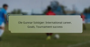 Ole Gunnar Solskjær: International career, Goals, Tournament success